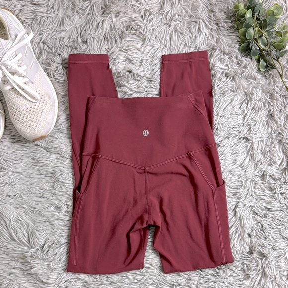 Lululemon Align High-Rise Crop with Pockets 23" in Mulled Wine size 2 - Picture 1 of 11